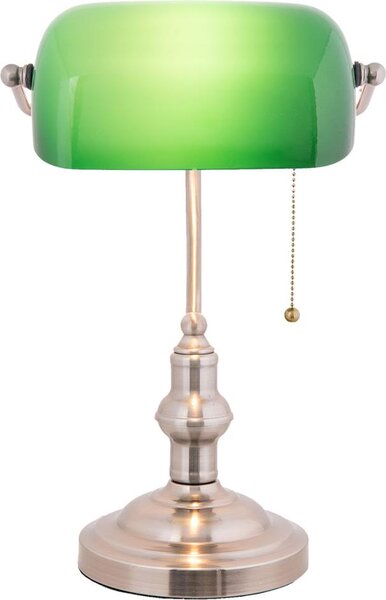 Clayre & Eef Lampada da tavolo Banker 27x17x41 cm Metallo verde