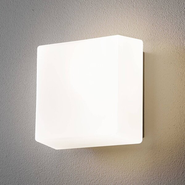 BEGA mattone luminoso 66658K3 applique LED 21x21cm Lichtbaustein 66658K3, dimmerabile, Bianco / Opale, Alluminio, Applique LED da esterni