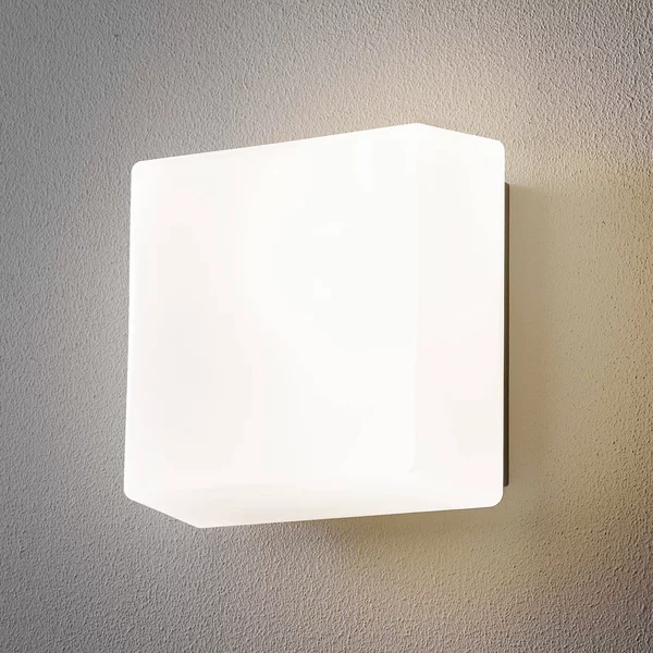 BEGA mattone luminoso 66658K3 applique LED 21x21cm Lichtbaustein 66658K3, dimmerabile, Bianco / Opale, Alluminio, Applique LED da esterni