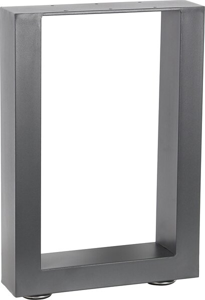 Set di 2 pattini per tavolo in acciaio 30×43 cm grigio, stile industriale, protezioni per pavimenti