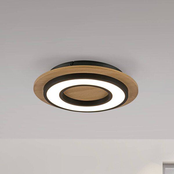 JUST LIGHT. GmbH Plafoniera soffitto Tola, Legno chiaro, Soggiorno / Sala da pranzo, Legno, Moderno, Plafoniera