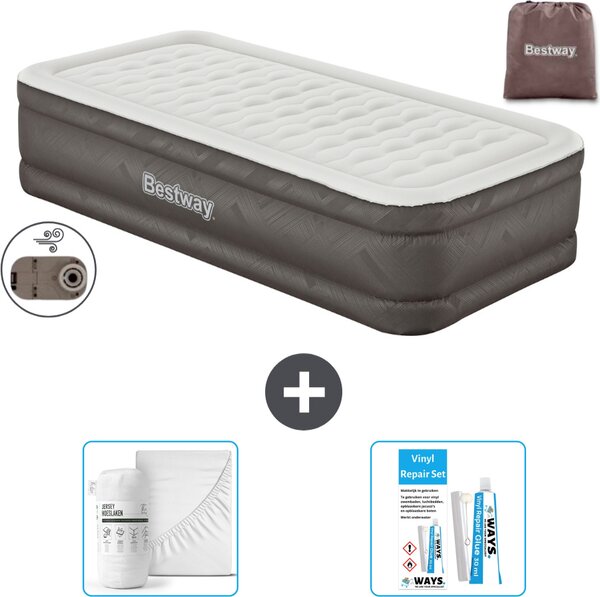 Materasso gonfiabile Bestway - 1 persona - 97 x 191 x 46 cm - Marrone - Accessori inclusi