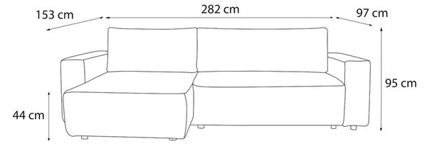 Divano letto angolare beige (variabile) Nihad structural - Bobochic Paris