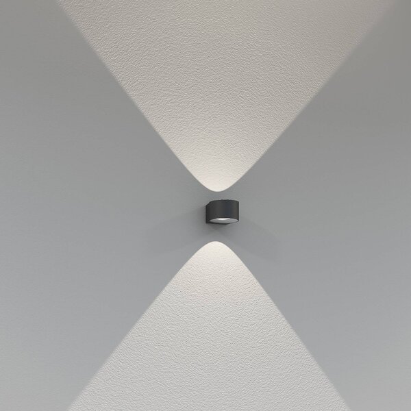 CMD Applique da esterni a LED 9029, Nero, Alluminio, Moderno, Applique LED da esterni