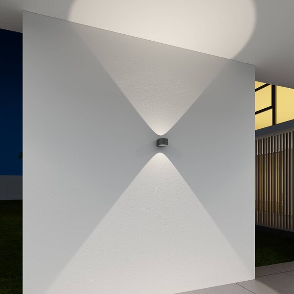 CMD Applique da esterni a LED 9029, Nero, Alluminio, Moderno, Applique LED da esterni