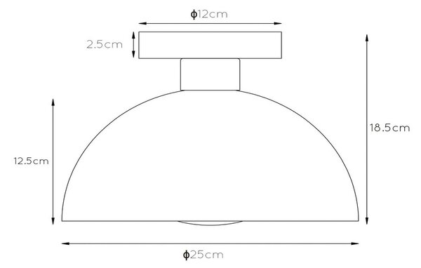 Lucide Plafoniera soffitto Siemon, dimmerabile, Verde, Soggiorno / Sala da pranzo, Metallo, Moderno, Plafoniera