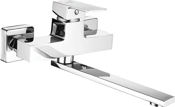 Miscelatore per lavello design per montaggio a parete cromo