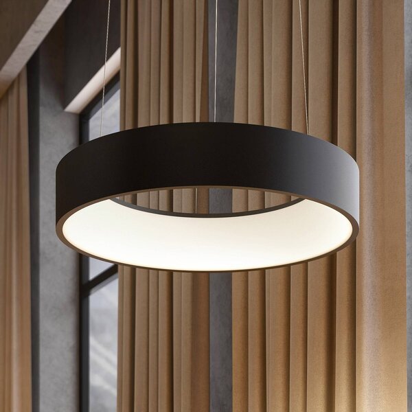 Arcchio Lampada LED a sospensione Aleksi, Ø 45 cm, nero, metallo, CCT Aleksi Arcchio, dimmerabile, Nero, Cucina, Metallo, Moderno