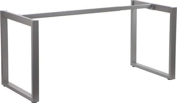 Struttura in metallo per scrivania o tavolo NY-131A, lunghezza regolabile, gambe regolabili, dimensioni 120-180x70x72,5 cm, grigio