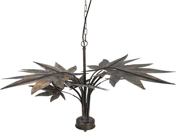 Lampada a sospensione Clayre & Eef 86x86x49 cm in metallo color rame