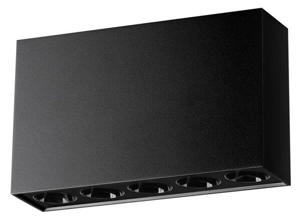Lampada da soffitto SOLE nero LED 5xLED 11W alluminio 8.3x3.5x13.7cm Sollux Lighting
