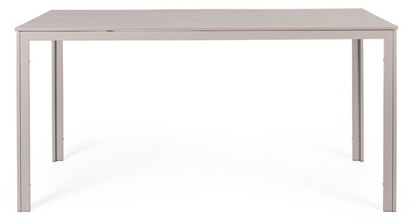 Tavolo da Esterno 156x78 cm in Acciaio e HDPE Sarita Antracite