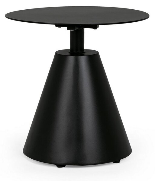 Tavolino da Esterno Ø50x49,5 cm in Alluminio Aloha Nero