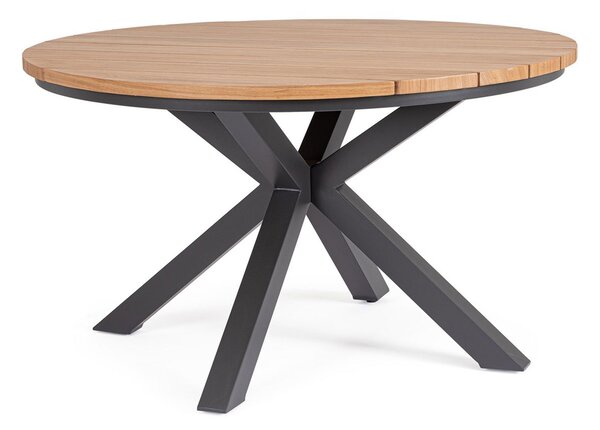 Tavolo da Esterno Ø130x75h cm in Alluminio Zelmar Antracite