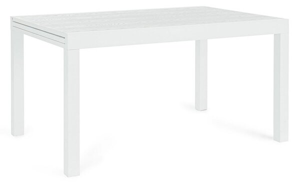 Tavolo Allungabile da Esterno 135-270x90x75h cm in Alluminio Cliv Bianco