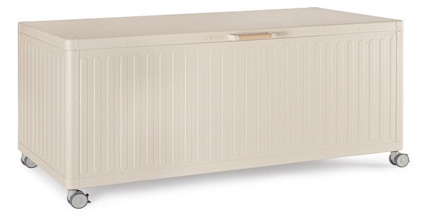 Baule Contenitore da Esterno 182x89,4x70h cm Apertura Facile e Ruote in Alluminio Ocean L Seta