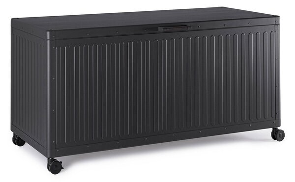 Baule Contenitore da Esterno 141,6x72x70h cm Apertura Facile e Ruote in Alluminio Ocean S Antracite