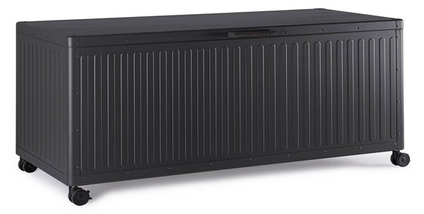 Baule Contenitore da Esterno 182x89,4x70h cm Apertura Facile e Ruote in Alluminio Ocean L Antracite