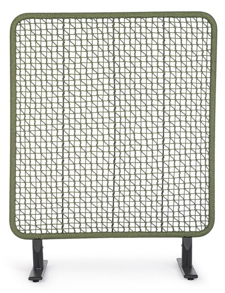 Paravento da Esterno 120x50x150h cm in Alluminio e PP Babilo Antracite e Verde