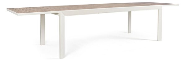 Tavolo Allungabile da Esterno 220-340x100x75h cm in Alluminio e Polywood Belmar Vapor