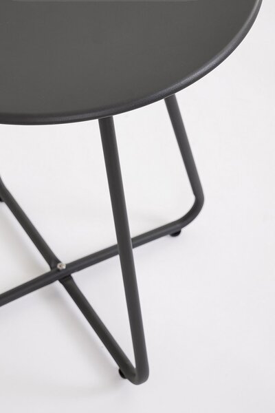 Tavolino da Esterno Ø45x50h cm in Acciaio Jable Antracite