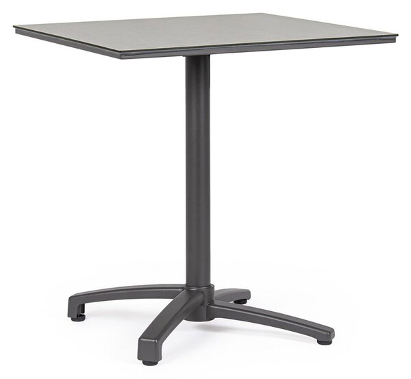 Tavolo da Bar da Giardino 70x70x74h cm in Alluminio e HPL Claret Antracite Light