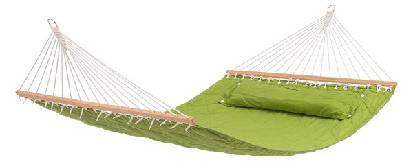 Amaca da Giardino con Cuscino 200x140 cm in Policotone Selaya Verde