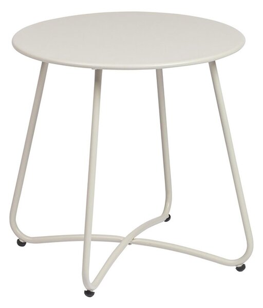 Tavolino da Esterno Ø45x45h cm in Acciaio Verniciato Austin Gypsum