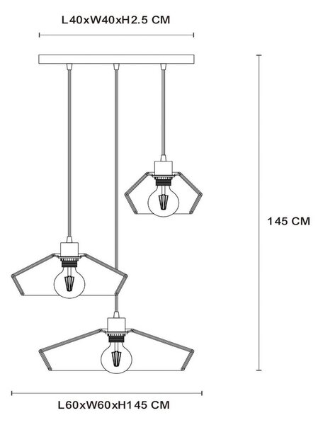 Lucide Lampada a sospensione Yunkai, dimmerabile, Marrone / Ruggine, Soggiorno / Sala da pranzo, Carta / Lunolit / Lunopal, Lampada a sospensione