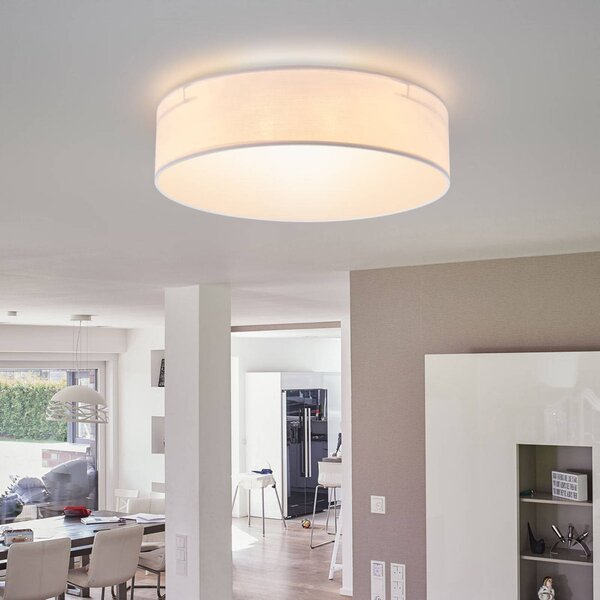 Smartwares Plafoniera soffitto Ceiling Dream, dimmerabile, Bianco / Opale, Soggiorno / Sala da pranzo, Tessuto / Stoffa / Seta, Moderno, Plafoniera