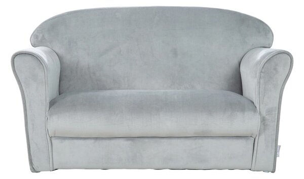 Divano per bambini in velluto grigio chiaro 78 cm Lil Sofa - Roba