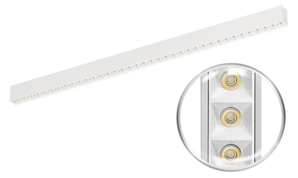 Plafoniera LED 40W 120cm, UGR16 CCT PHILIPS Certadrive - Bianca o nera Colore Bianco Variabile CCT, Colore del corpo Bianco