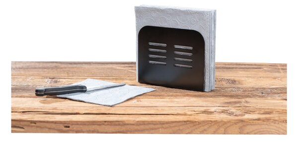 Portatovaglioli nero Black Outdoor Kitchen Baco - Wenko