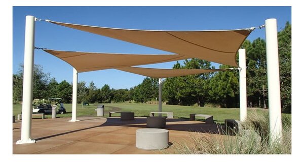 Vela ombreggiante beige 500x500 cm - Rojaplast