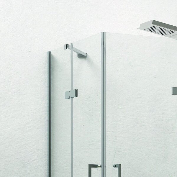 Kamalu box doccia 90x80 angolare due ante battenti kt1000