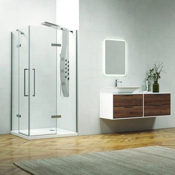 Box doccia 90x90 angolare doppio battente KT1000 - KAMALU