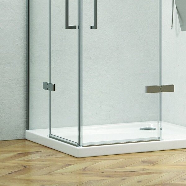 Kamalu box doccia 90x80 angolare due ante battenti kt1000