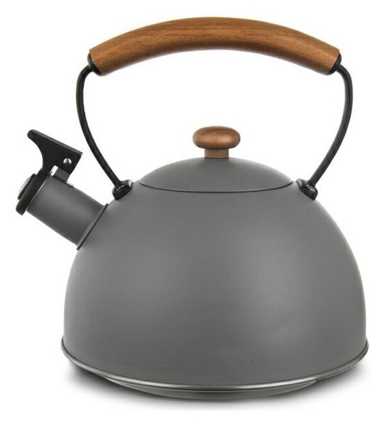 Teiera grigia in acciaio inox 3 l Wooden - Orion
