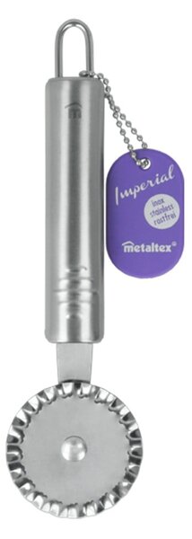 Tagliapasta seghettato in acciaio inox Pasticceria, lunghezza 19 cm - Metaltex