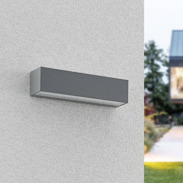 Applique da esterni a LED Lengo Arcchio, Alluminio / Grigio / Zincato, Alluminio, Moderno, Applique LED da esterni