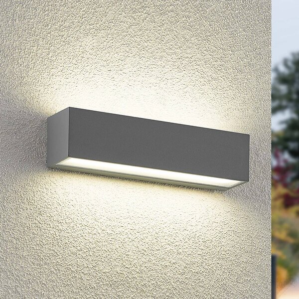 Applique da esterni a LED Lengo Arcchio, Alluminio / Grigio / Zincato, Alluminio, Moderno, Applique LED da esterni