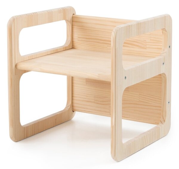 Sedie per bambini in legno in set di 3 pezzi Natural - Little Nice Things