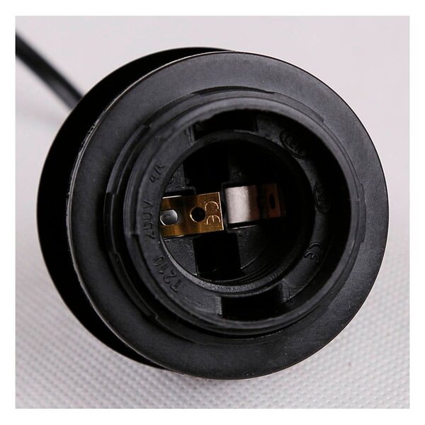 Apparecchio a sospensione nero con paralume in vetro Felis - Candellux Lighting