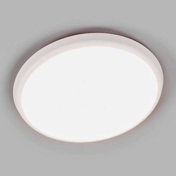 Plafoniera a LED Augustin Arcchio, dimmerabile, Bianco / Opale, Bagno, Plastica, Moderno, Plafoniera LED