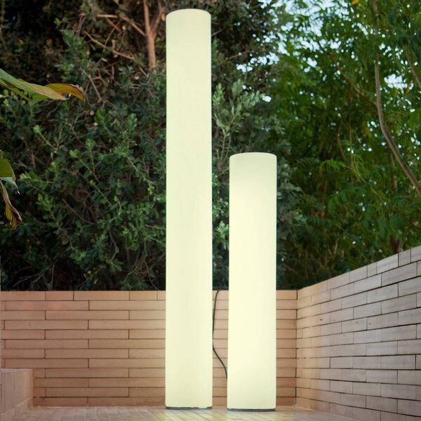 Newgarden Lampioncino da giardino Fity, Bianco / Opale, Plastica, Lampada da esterni