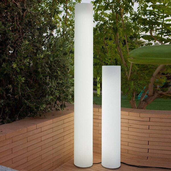 Newgarden Lampioncino da giardino Fity, Bianco / Opale, Plastica, Lampada da esterni