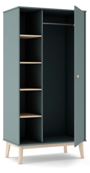 Armadio per bambini verde polveroso 90x180x52 cm Esteban – Marckeric