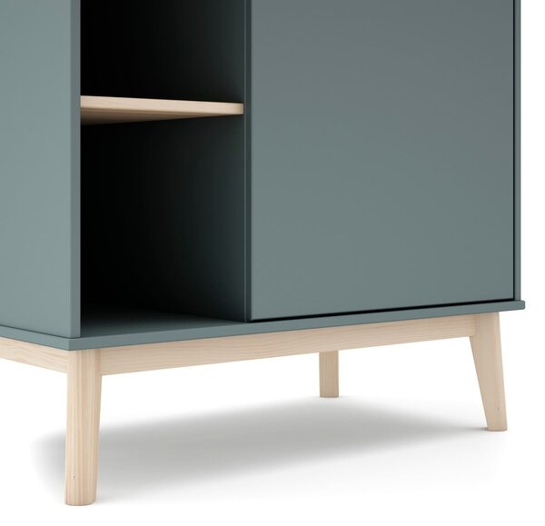 Armadio per bambini verde polveroso 90x180x52 cm Esteban – Marckeric