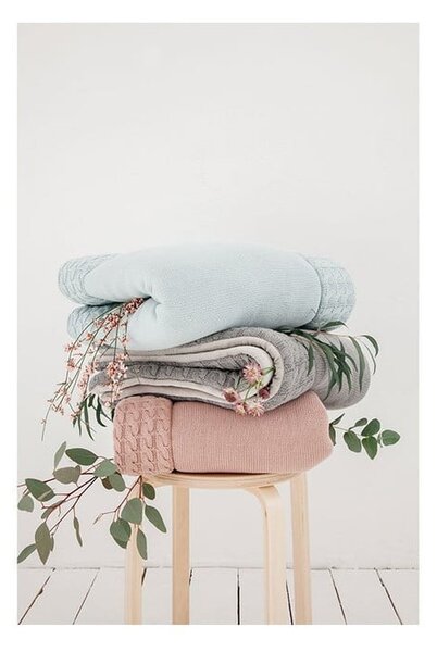 Tappeto da gioco in cotone grigio, 70 x 90 cm - Kindsgut