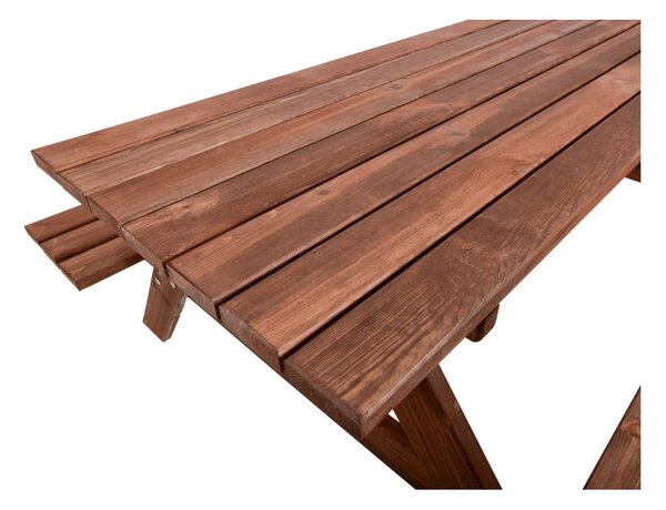 Set da pranzo da giardino in legno di pino per 6 persone Piknik - Rojaplast